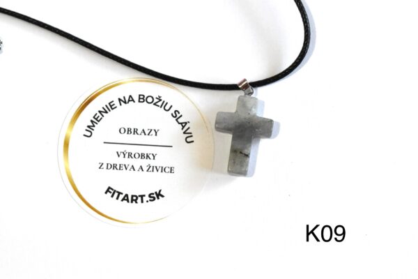 Prívesok na krk - krížik (rôzne farby) - Image 30